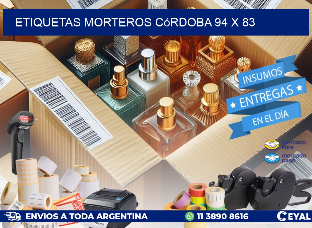 Etiquetas Morteros Córdoba 94 x 83