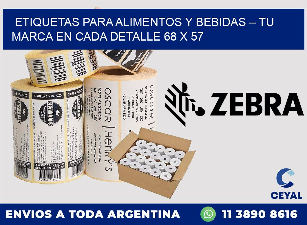 Etiquetas para Alimentos y Bebidas – Tu Marca en Cada Detalle 68 x 57