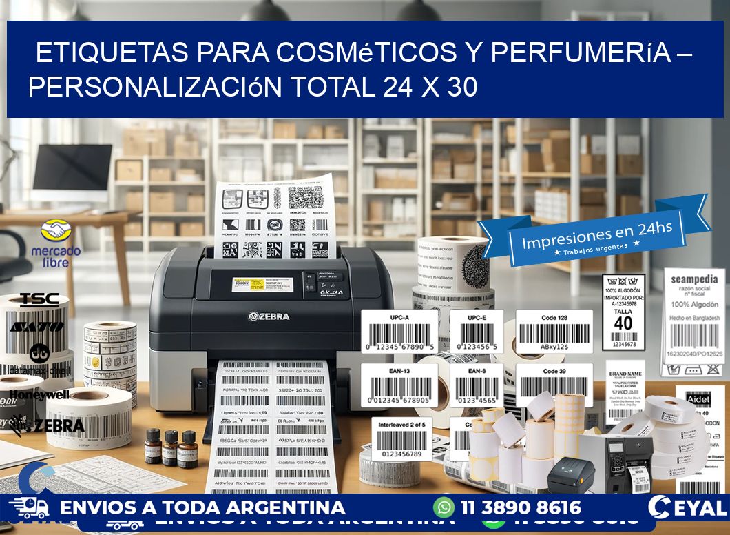 Etiquetas para Cosméticos y Perfumería – Personalización Total 24 x 30