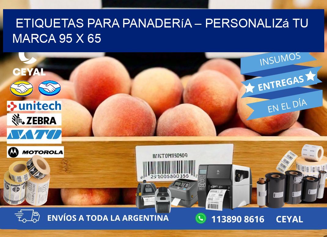 Etiquetas para panadería – Personalizá tu marca 95 x 65
