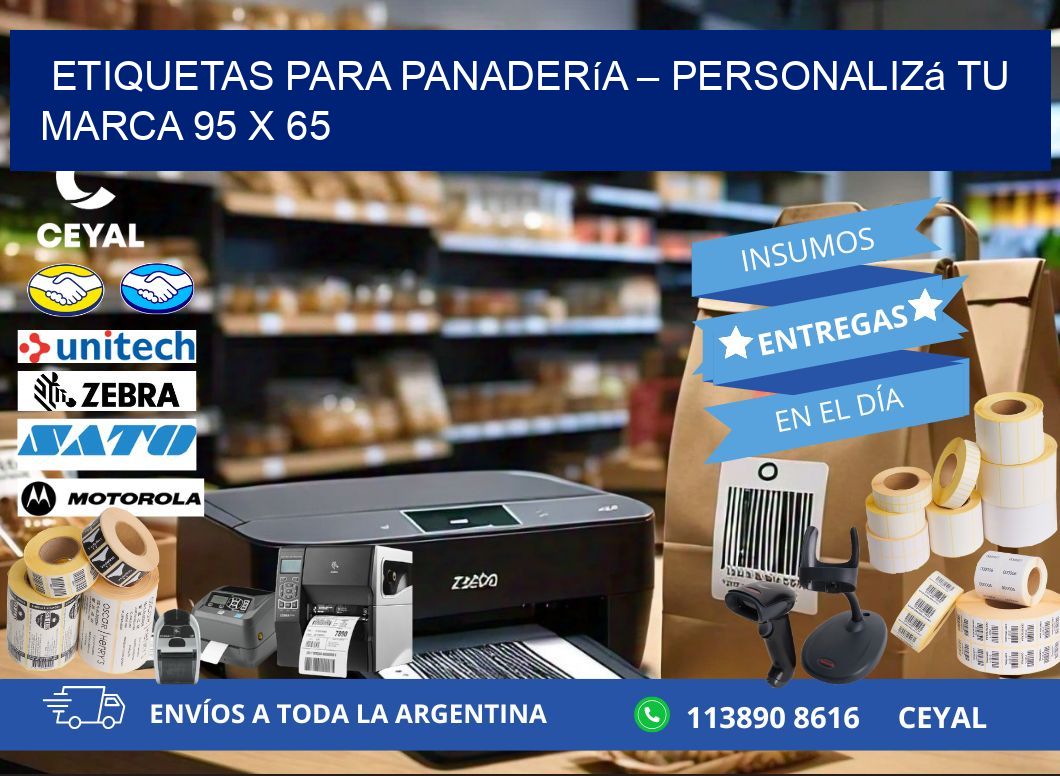 Etiquetas para panadería – Personalizá tu marca 95 x 65