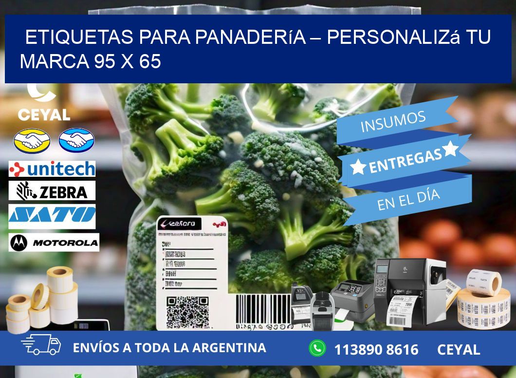 Etiquetas para panadería – Personalizá tu marca 95 x 65