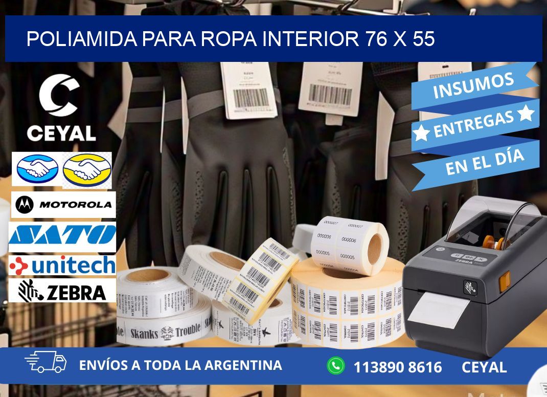 POLIAMIDA PARA ROPA INTERIOR 76 x 55