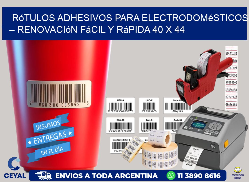 Rótulos Adhesivos para Electrodomésticos – Renovación Fácil y Rápida 40 x 44