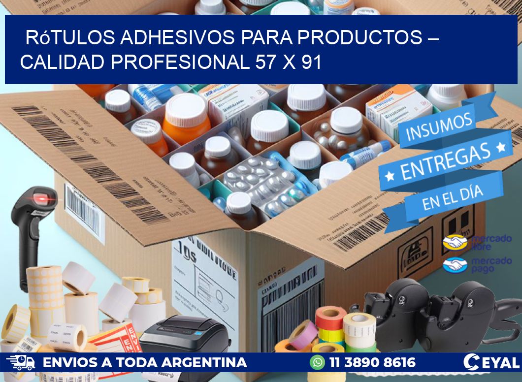 Rótulos Adhesivos para Productos – Calidad Profesional 57 x 91