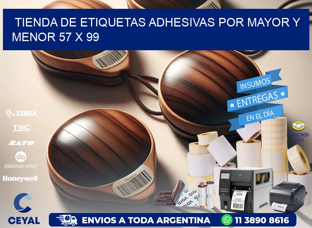 Tienda de Etiquetas Adhesivas por Mayor y Menor 57 x 99