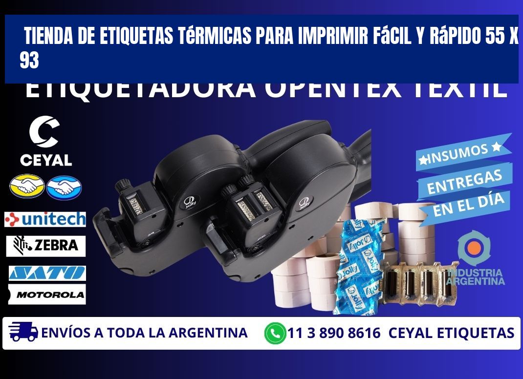 Tienda de Etiquetas Térmicas para Imprimir Fácil y Rápido 55 x 93
