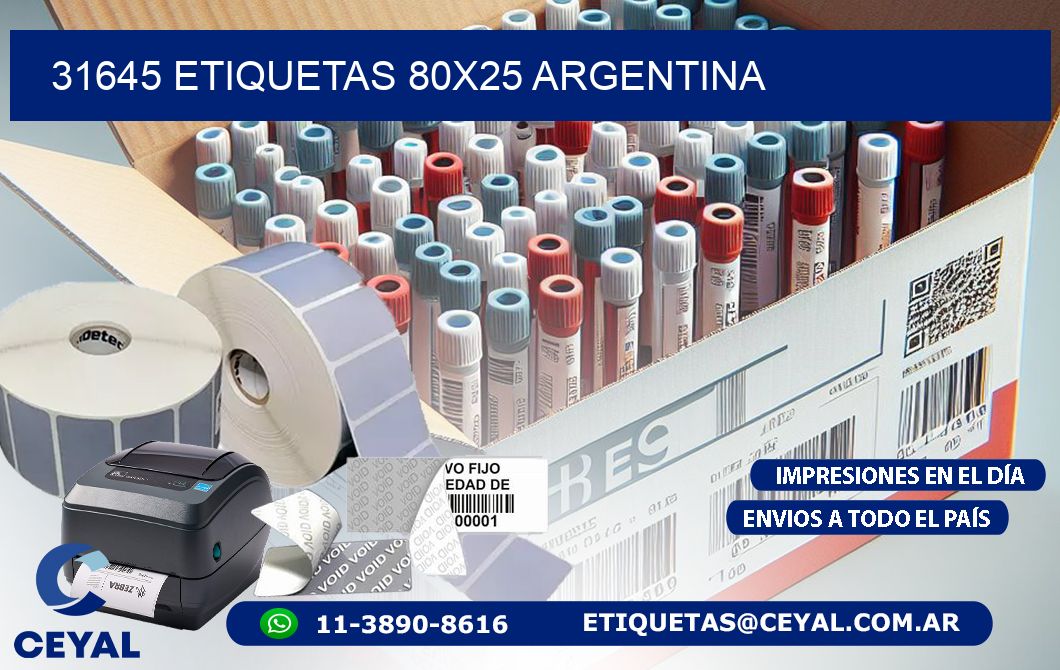 31645 ETIQUETAS 80x25 argentina