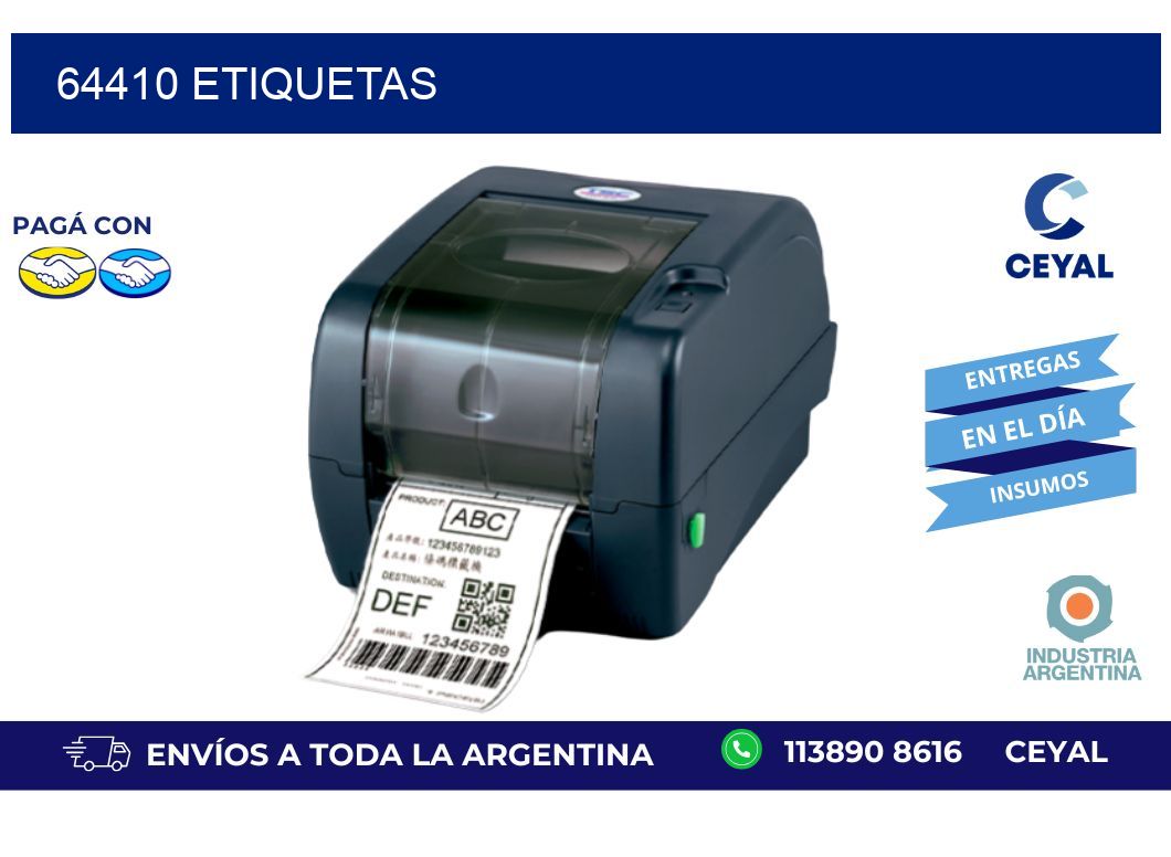 64410 ETIQUETAS
