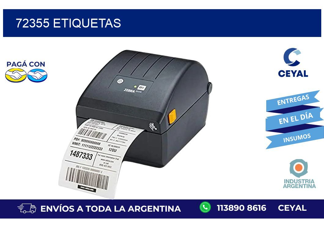 72355 ETIQUETAS