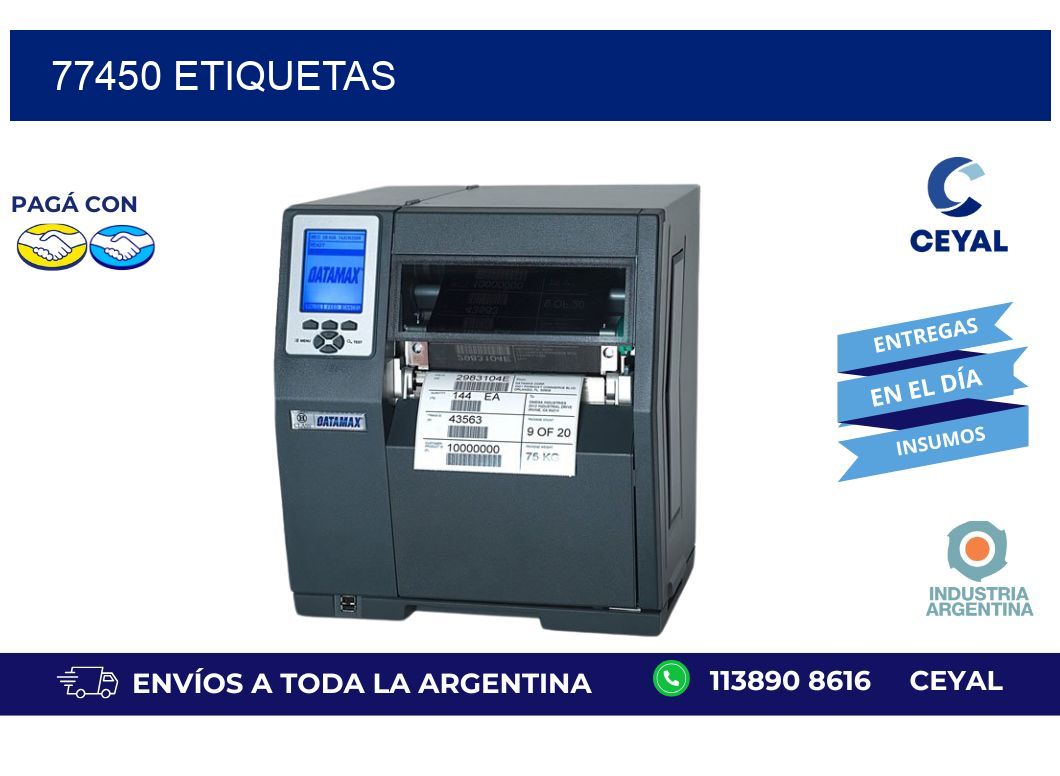 77450 ETIQUETAS