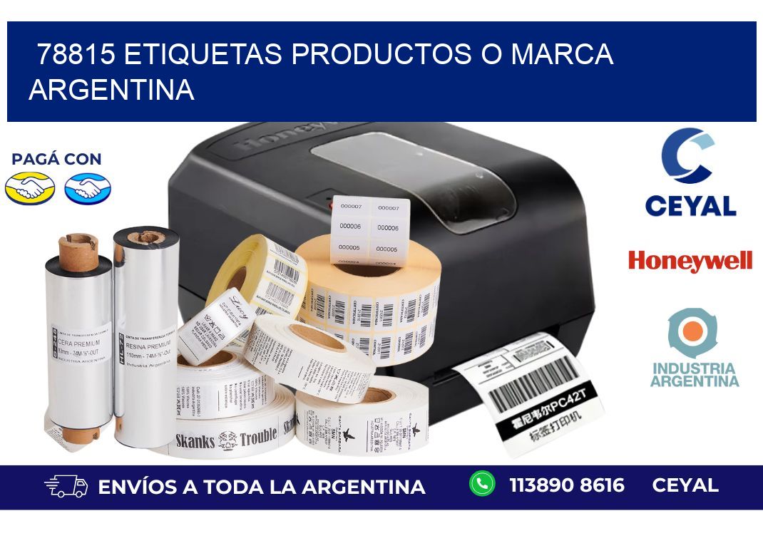 78815 ETIQUETAS PRODUCTOS O MARCA ARGENTINA