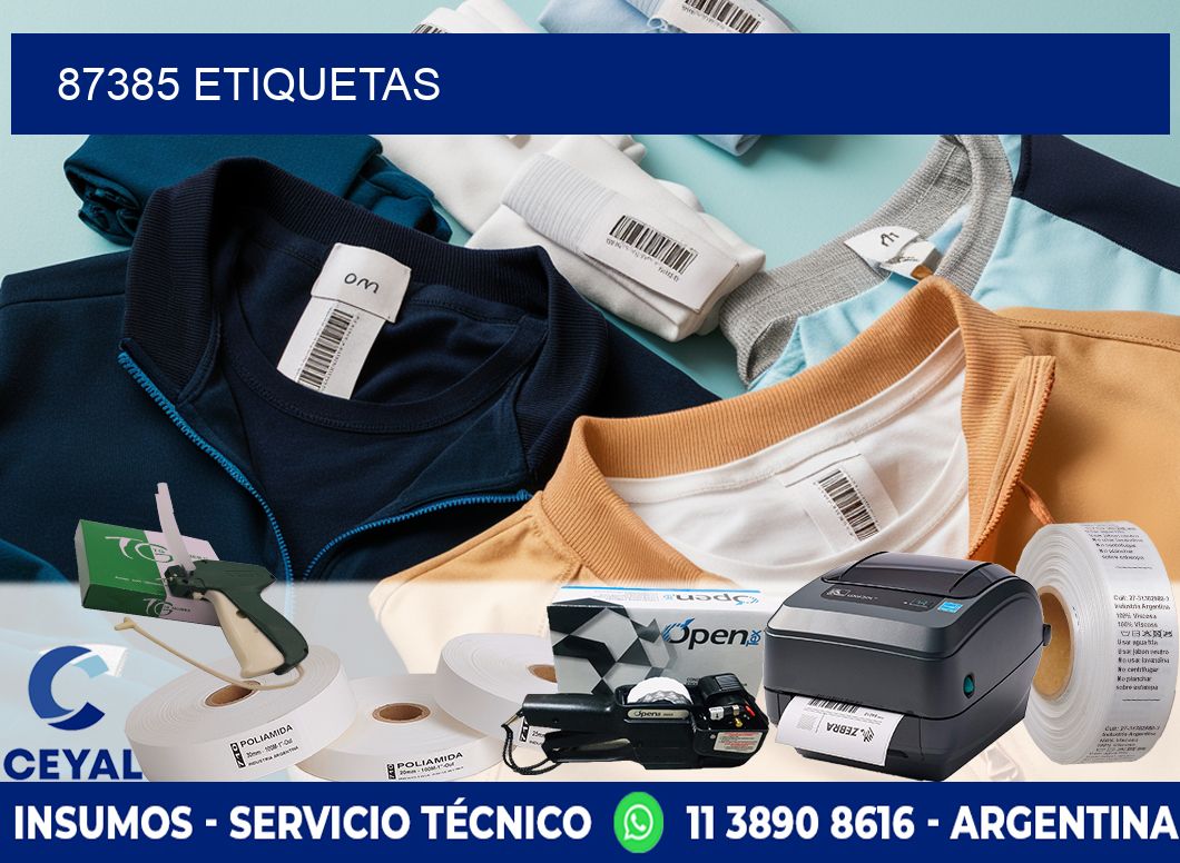 87385 ETIQUETAS