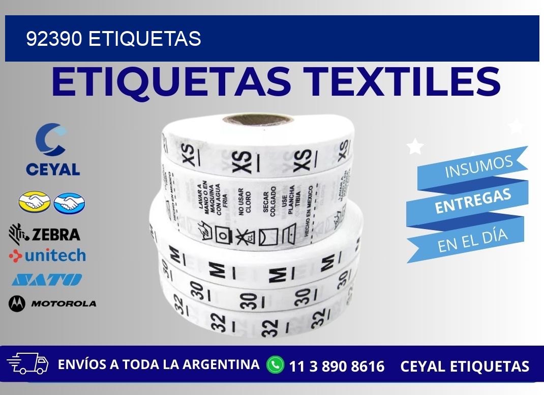 92390 ETIQUETAS