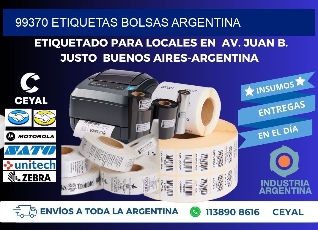99370 ETIQUETAS BOLSAS ARGENTINA