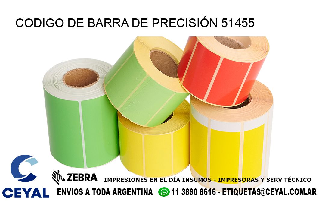 CODIGO DE BARRA DE PRECISIÓN 51455