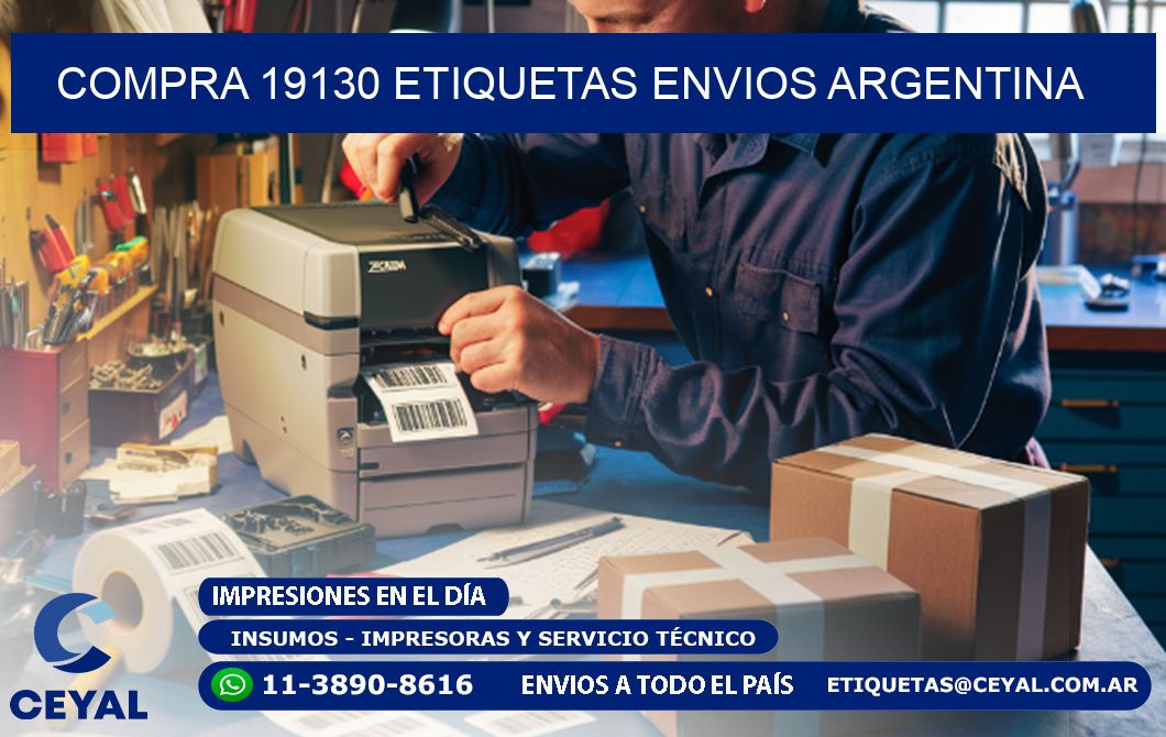 COMPRA 19130 ETIQUETAS ENVIOS ARGENTINA