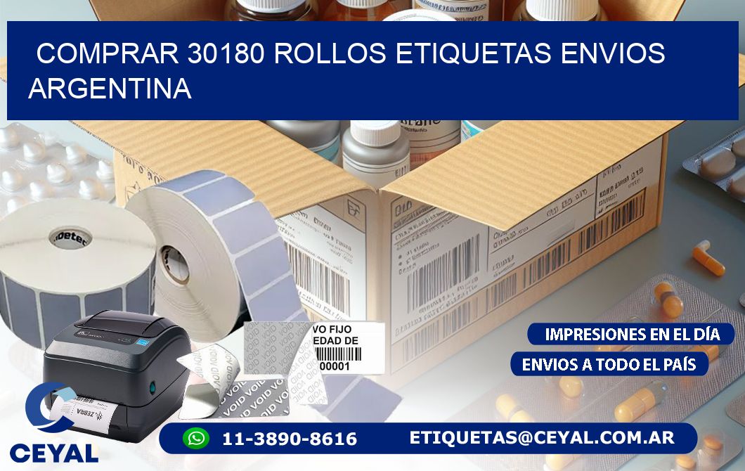 COMPRAR 30180 ROLLOS ETIQUETAS ENVIOS ARGENTINA