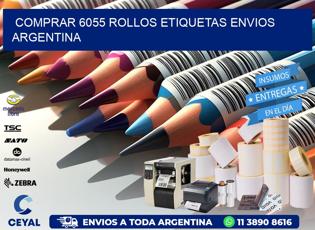 COMPRAR 6055 ROLLOS ETIQUETAS ENVIOS ARGENTINA