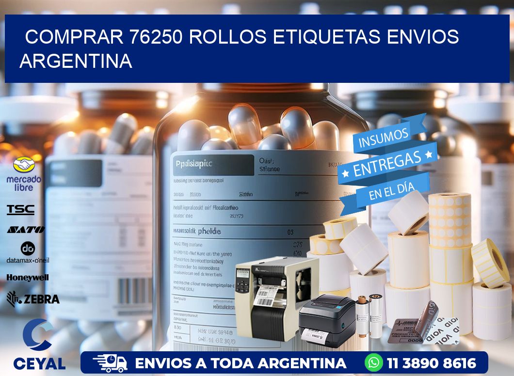 COMPRAR 76250 ROLLOS ETIQUETAS ENVIOS ARGENTINA