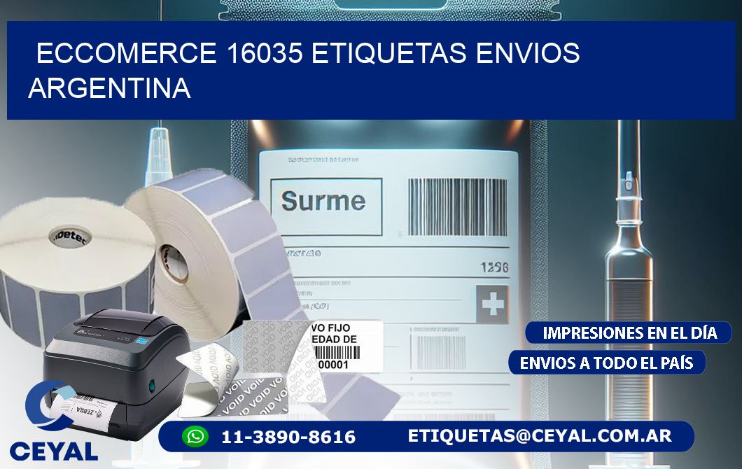 ECCOMERCE 16035 ETIQUETAS ENVIOS ARGENTINA