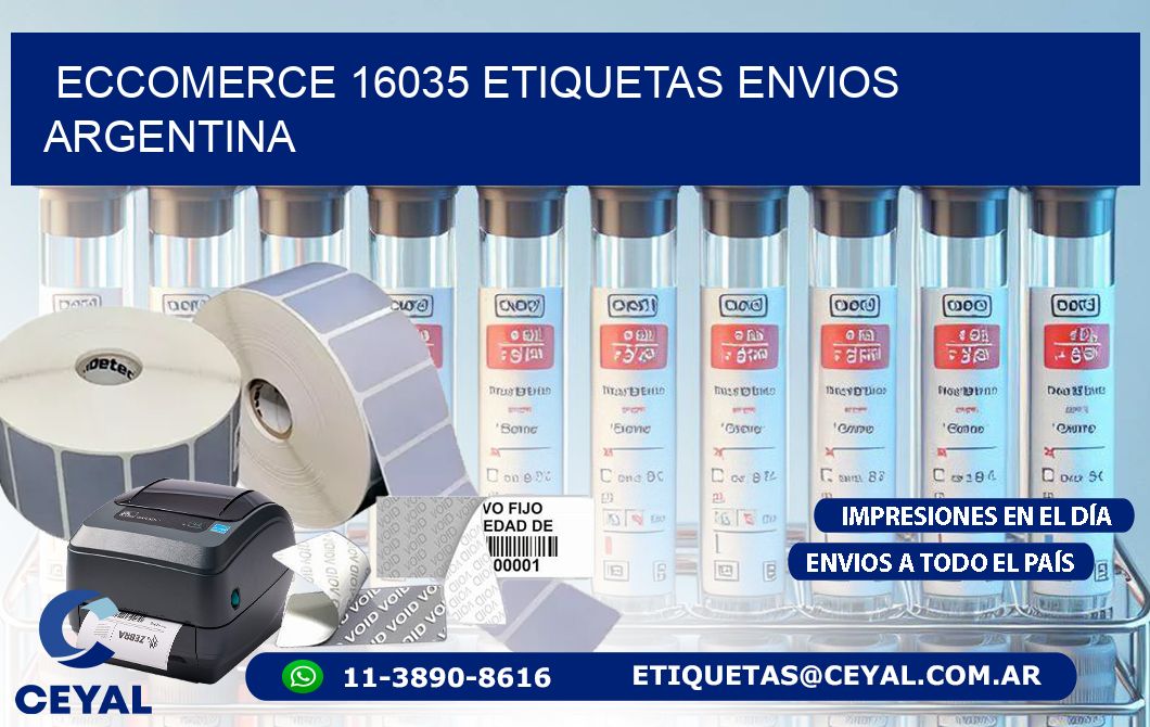 ECCOMERCE 16035 ETIQUETAS ENVIOS ARGENTINA