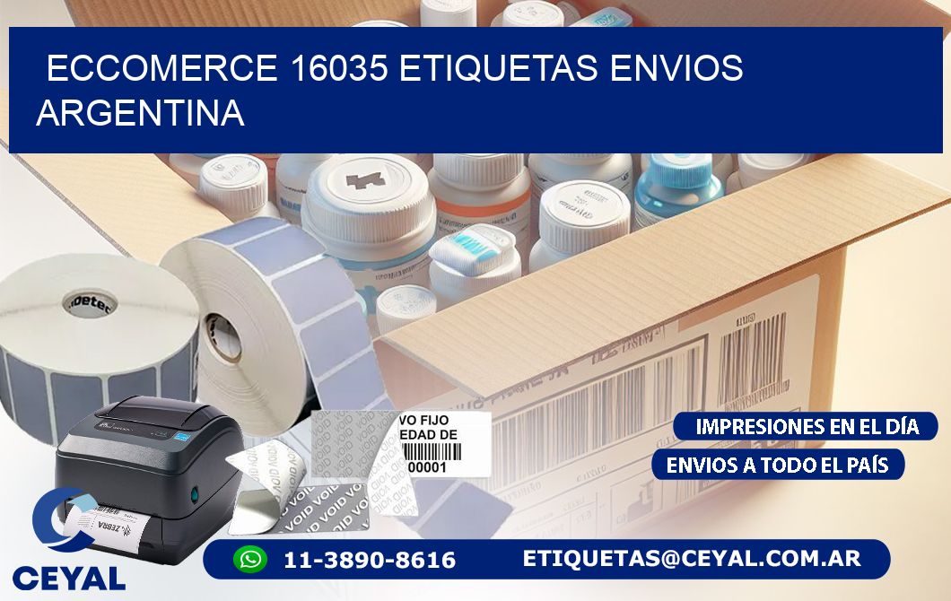 ECCOMERCE 16035 ETIQUETAS ENVIOS ARGENTINA