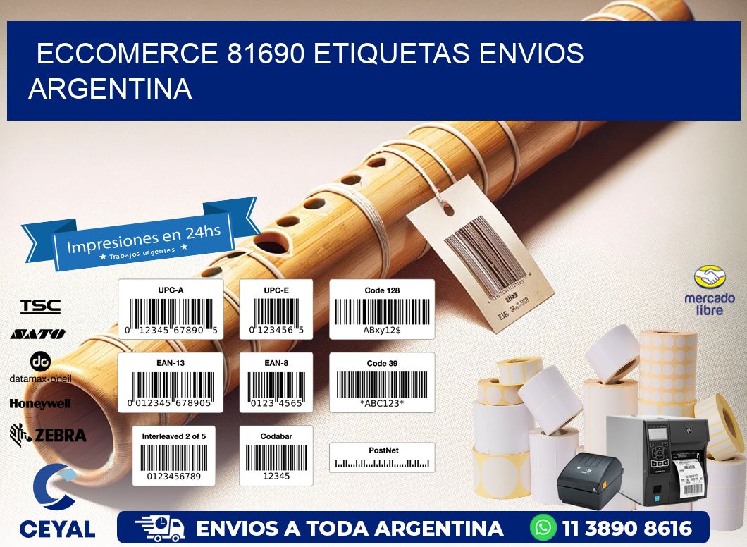 ECCOMERCE 81690 ETIQUETAS ENVIOS ARGENTINA