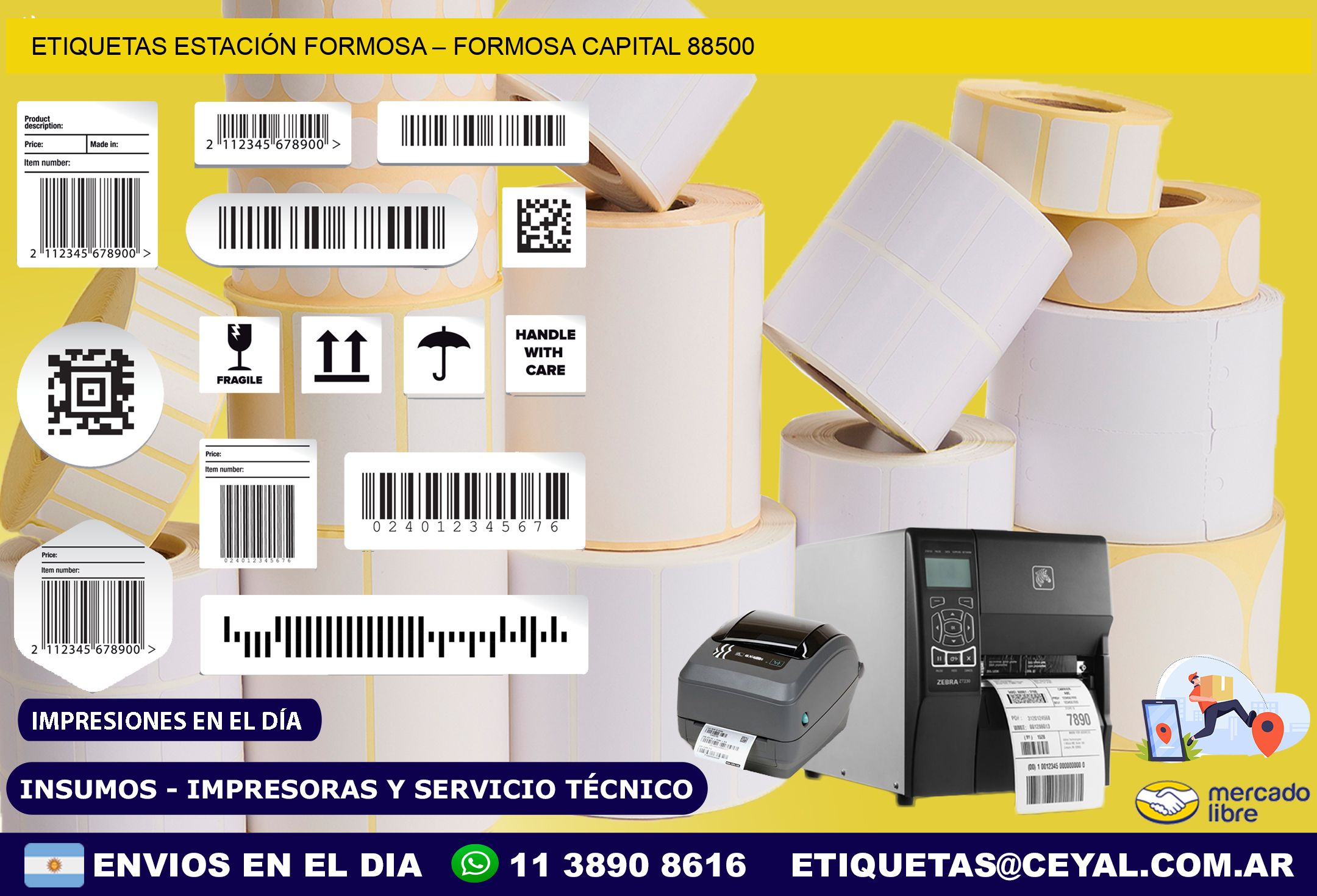 ETIQUETAS ESTACIÓN FORMOSA – FORMOSA CAPITAL 88500