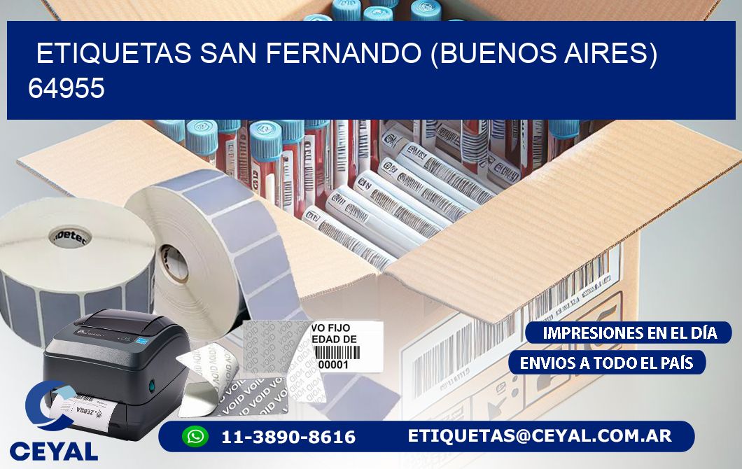 ETIQUETAS SAN FERNANDO (BUENOS AIRES) 64955