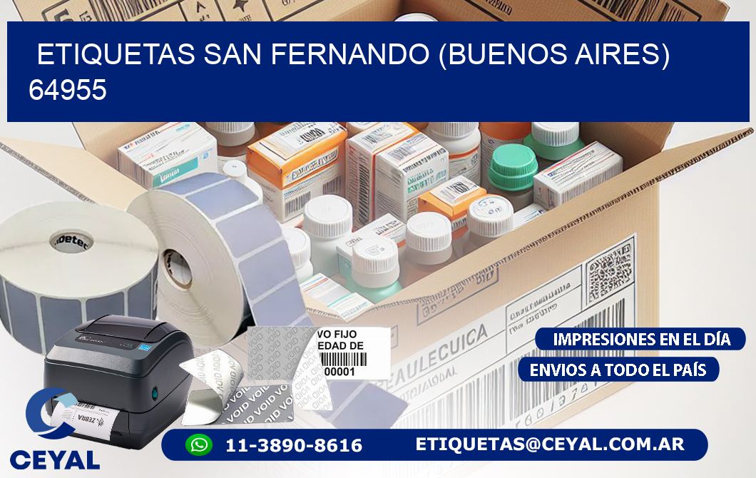 ETIQUETAS SAN FERNANDO (BUENOS AIRES) 64955