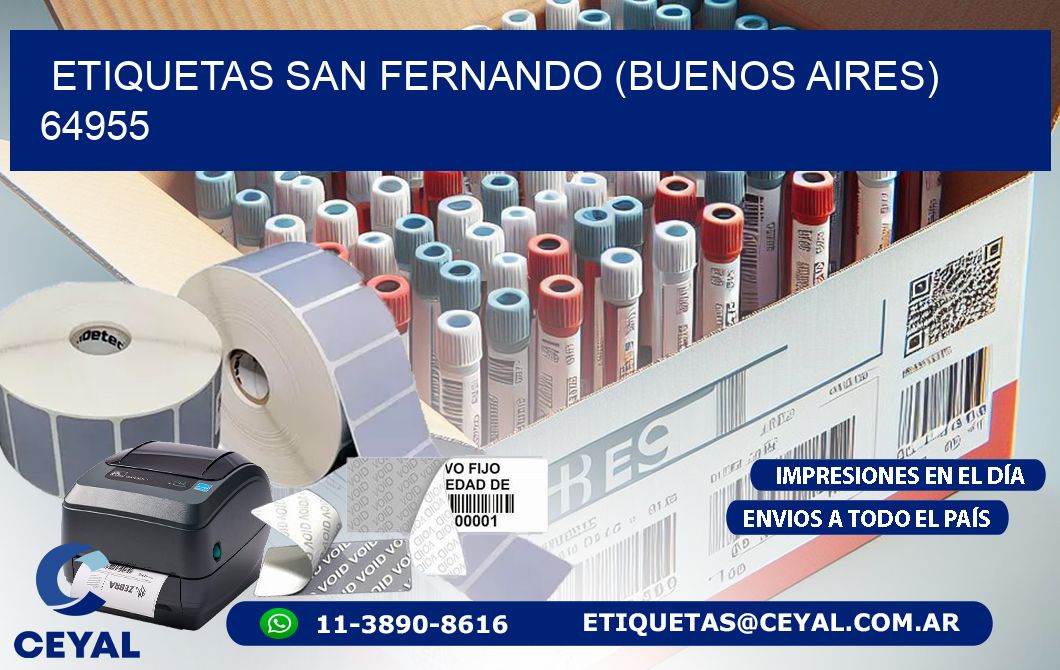 ETIQUETAS SAN FERNANDO (BUENOS AIRES) 64955