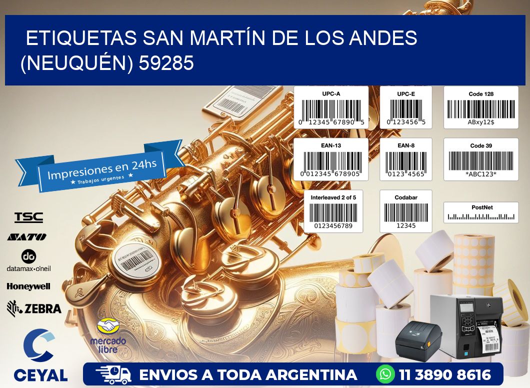 ETIQUETAS SAN MARTÍN DE LOS ANDES (NEUQUÉN) 59285