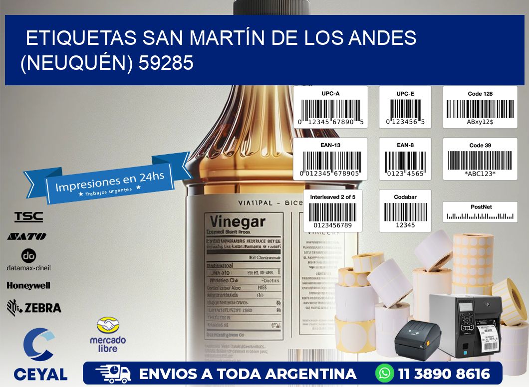 ETIQUETAS SAN MARTÍN DE LOS ANDES (NEUQUÉN) 59285