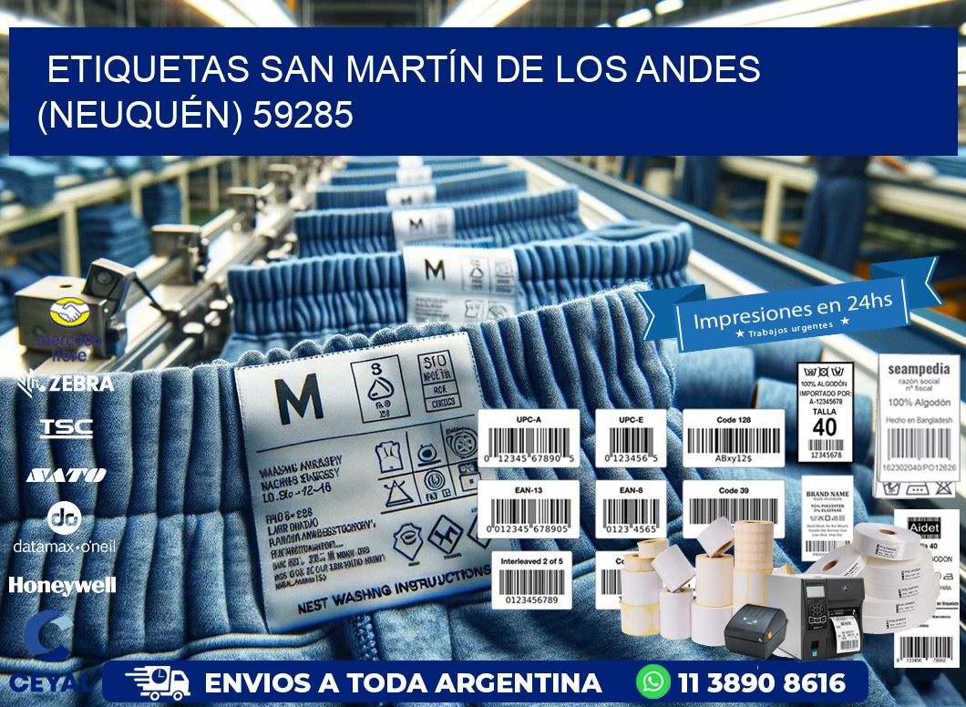 ETIQUETAS SAN MARTÍN DE LOS ANDES (NEUQUÉN) 59285