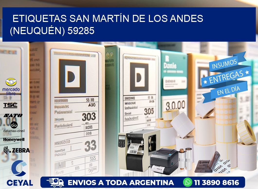 ETIQUETAS SAN MARTÍN DE LOS ANDES (NEUQUÉN) 59285