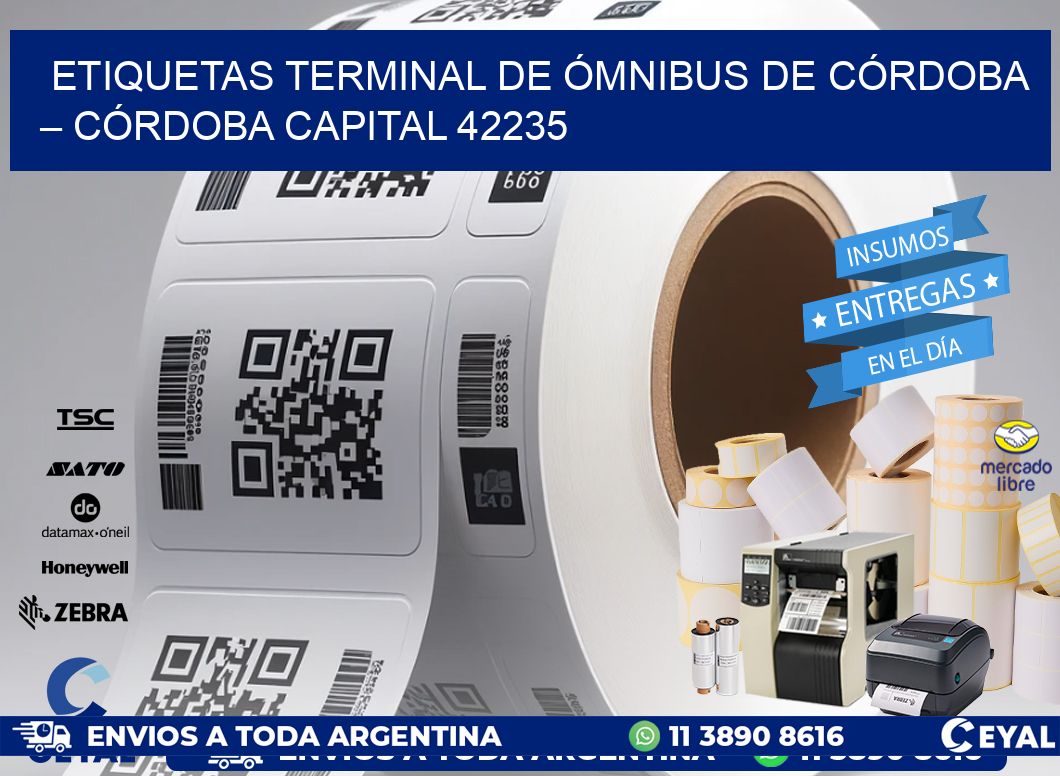 ETIQUETAS TERMINAL DE ÓMNIBUS DE CÓRDOBA – CÓRDOBA CAPITAL 42235