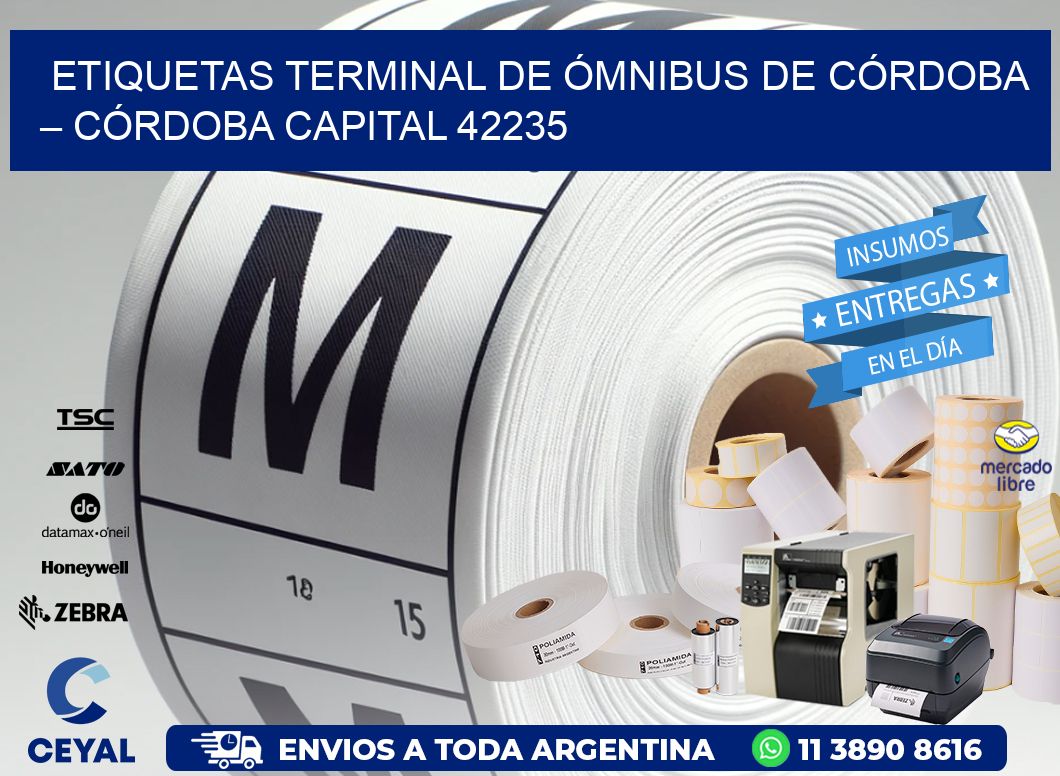ETIQUETAS TERMINAL DE ÓMNIBUS DE CÓRDOBA – CÓRDOBA CAPITAL 42235