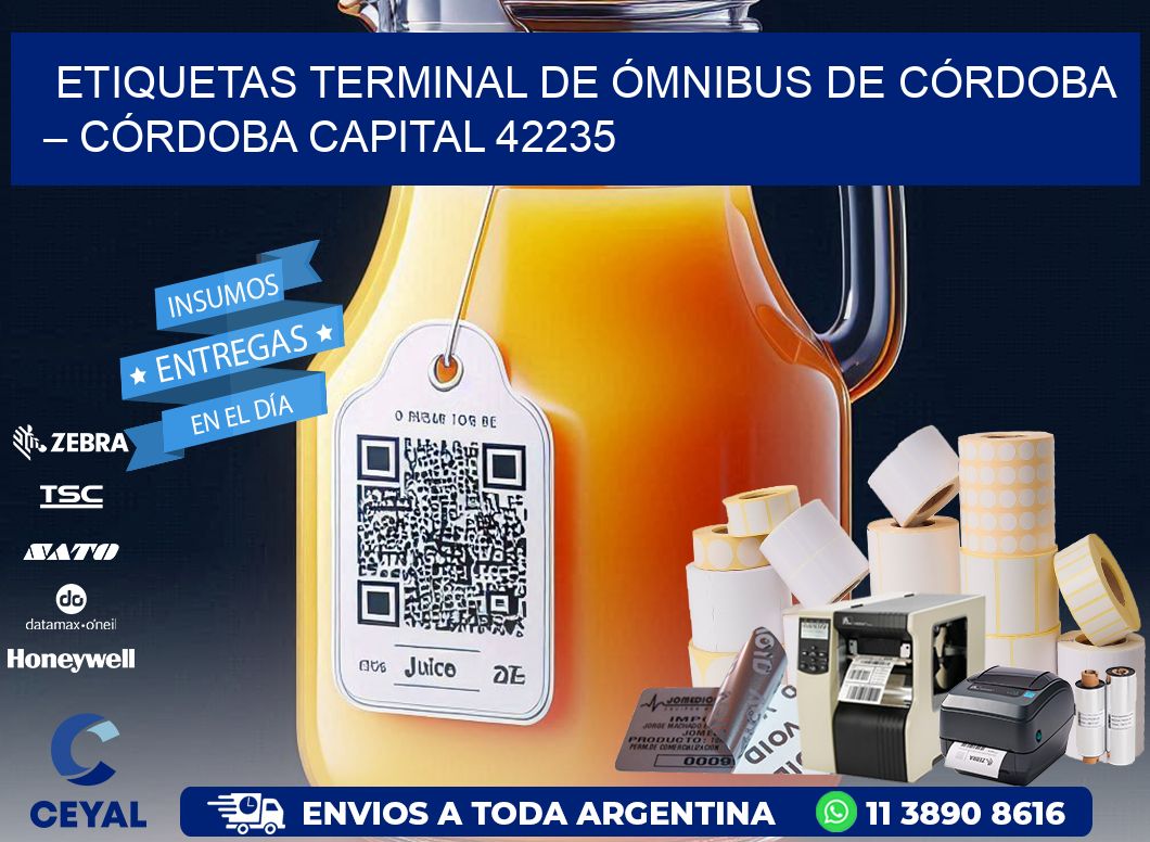 ETIQUETAS TERMINAL DE ÓMNIBUS DE CÓRDOBA – CÓRDOBA CAPITAL 42235