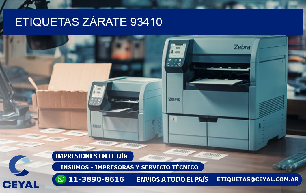 ETIQUETAS ZÁRATE 93410