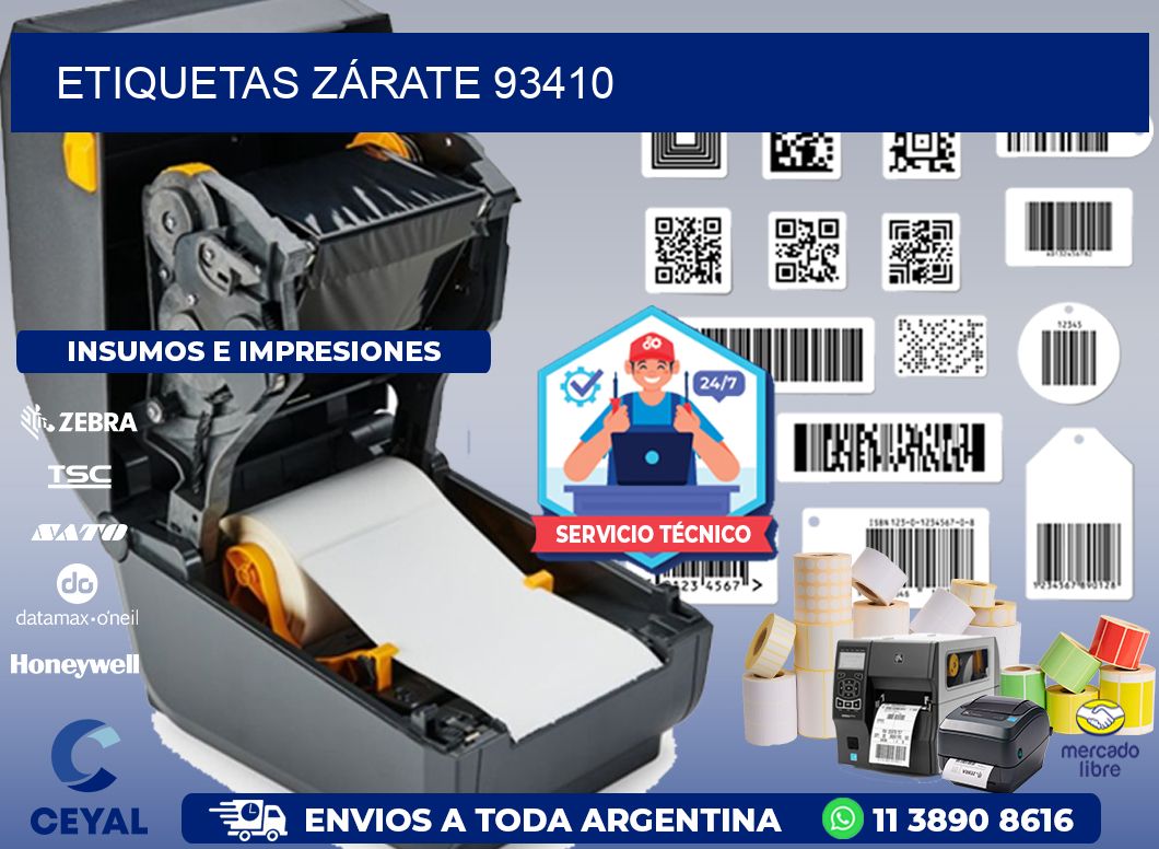 ETIQUETAS ZÁRATE 93410