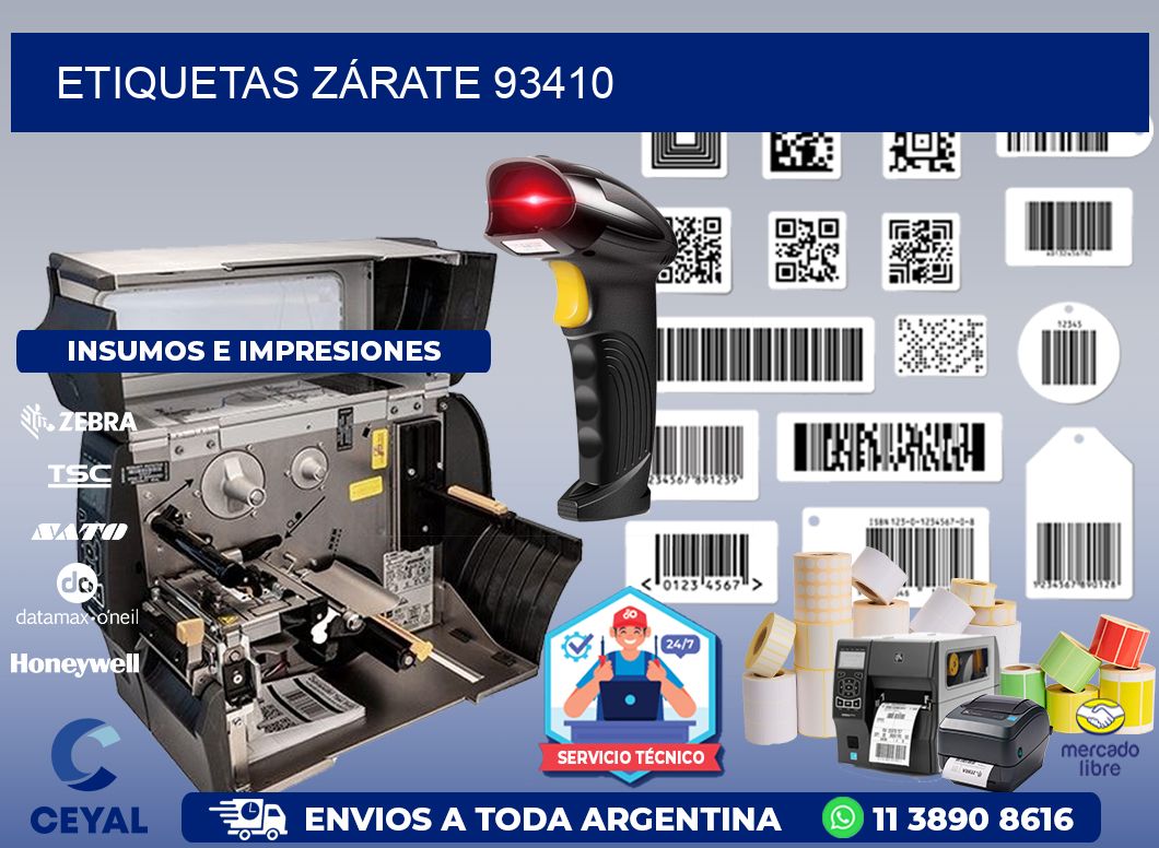 ETIQUETAS ZÁRATE 93410