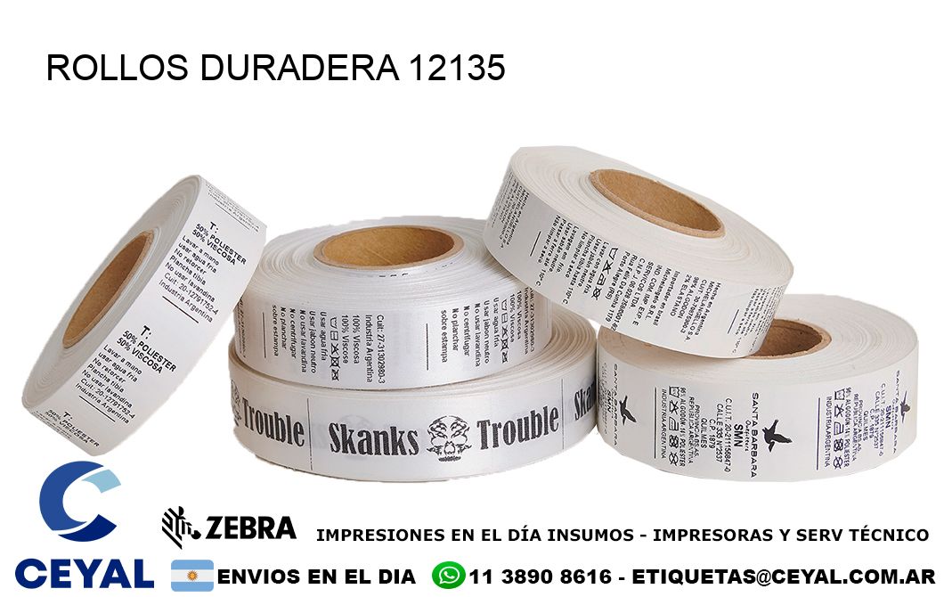 ROLLOS DURADERA 12135