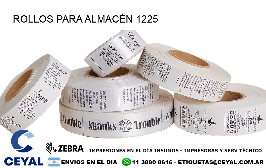 ROLLOS PARA ALMACÉN 1225
