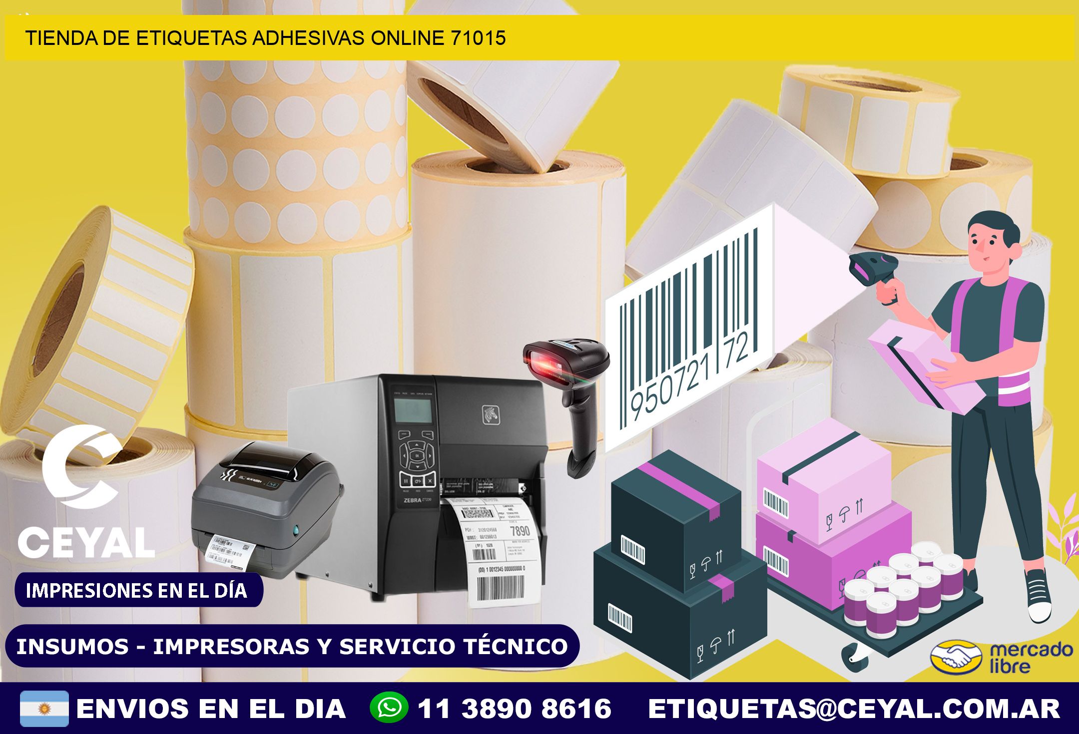 Tienda de Etiquetas Adhesivas Online 71015