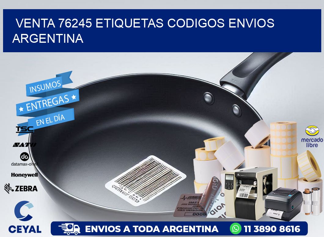 VENTA 76245 ETIQUETAS CODIGOS ENVIOS ARGENTINA