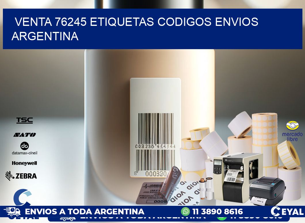 VENTA 76245 ETIQUETAS CODIGOS ENVIOS ARGENTINA