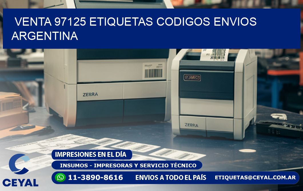 VENTA 97125 ETIQUETAS CODIGOS ENVIOS ARGENTINA