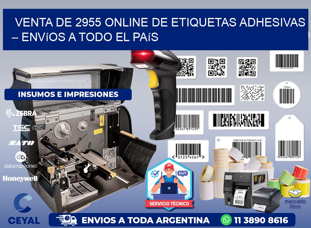 Venta de 2955 Online de Etiquetas Adhesivas – Envíos a Todo el País