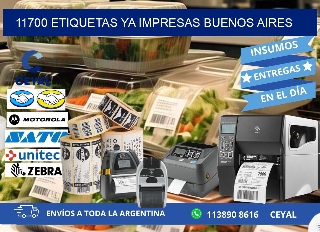 11700 ETIQUETAS YA IMPRESAS BUENOS AIRES